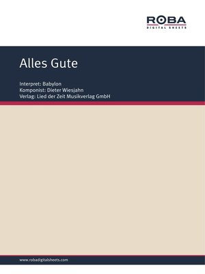 cover image of Alles Gute